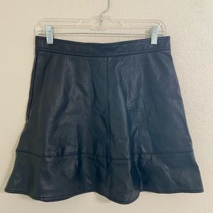 Women’s size medium leather mini skirt